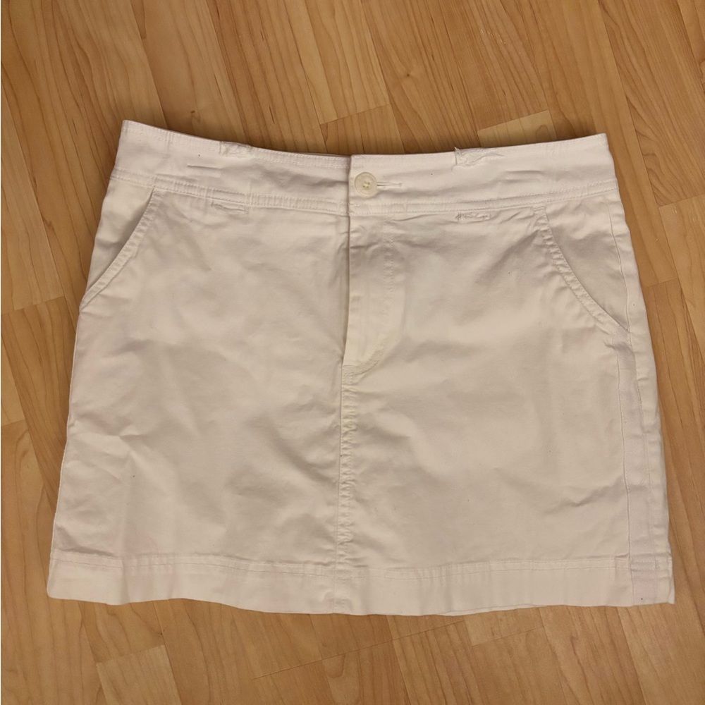 Dockers White Mini Skirt